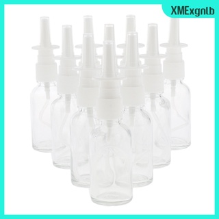 [XMEXGNLB] 10 botellas vacías de vidrio recargable Nasal Spray fino bomba de niebla viales 30 ml traje para maquillaje Perfumes agua aceites esenciales