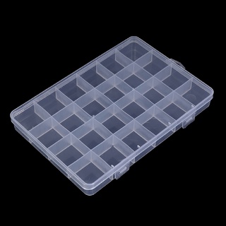 [WYL] 24 compartimentos caja de plástico caja de joyería cuentas contenedor de almacenamiento organizador de artesanía ** (1)