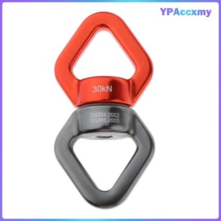 30kn rock escalada swing giratorio aluminio triangular cuerda giratoria conector - rotación de 360 grados para yoga aéreo