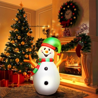 [nepic] muñeco de nieve inflable de navidad de 4.9 pies con luces led inflable de navidad nuevo stock
