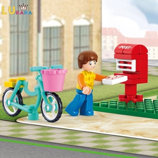 29pcs niña serie rosa dream series mail compatible para lego bloques de construcción juguetes regalos