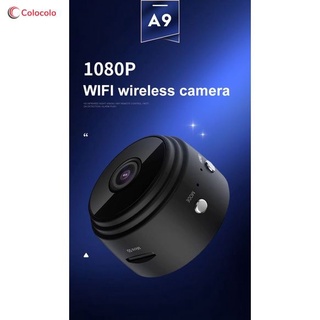 IN STOCK☑ A9 Camera 1080P Wireless HD Night Vision Home WIFI Security Magnetic Absorbing Camera colocolo
