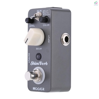 Rx Mooer Shim Verb Micro Mini Digital Reverb efecto Pedal para guitarra eléctrica True Bypass