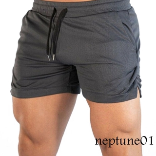 NT-Men's Sports Casual Shorts, Fitness Training Running Lace-Up Short Pants, (3)