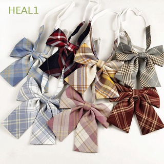 HEAL1 Accesorios de arco Corbatas Tablero de ajedrez Marinero Corbatas Uniforme escolar Mujeres Adorable JK japonés