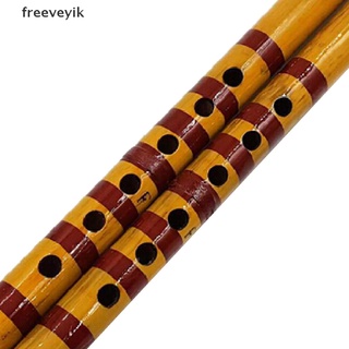 [fre] clarinete tradicional de flauta de bambú larga estudiante instrumento musical 7 agujeros 42,5 cm mx463-3 (2)