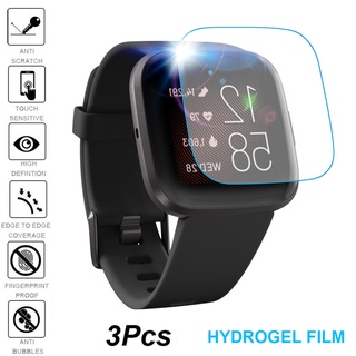 3 pzas Película protectora suave Hidrogel Para reloj inteligente Fitbit Versa 2