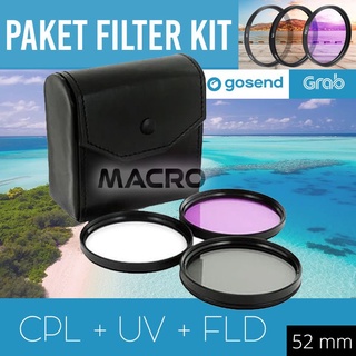 Kit de filtro CPL + UV + FLD 52 mm