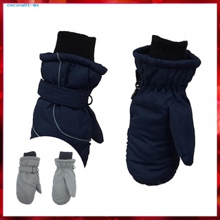 {CO} Stock Adorable Skiing Gloves Windproof Comfortable Kids Mittens Anti-lost Buckle for Outdoor