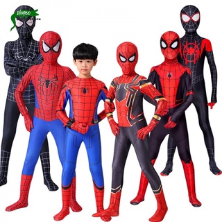 Material De Protección Ambiental | Lejos De Casa Spider Man Cosplay Disfraz Peter Parker Zentai Traje De Superhéroe Mono