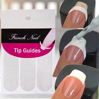 240 piezas de manicura uñas arte consejos forma guía pegatina borde cinta diy plantilla herramienta (1)