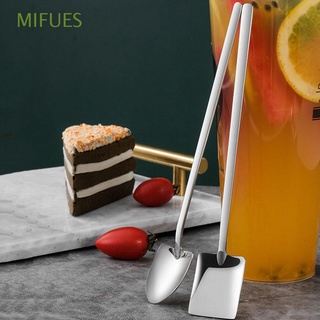 mifues creativo cucharas de cena beber vajilla cuchara cuchara vajilla de mango largo cocina vajilla en forma de pala beber vajilla cuchara de café