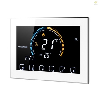 termostato programable wi-fi 95-240v 5+1+1+1 seis períods control de voz lcd para aplicación de agua/calentador de gas