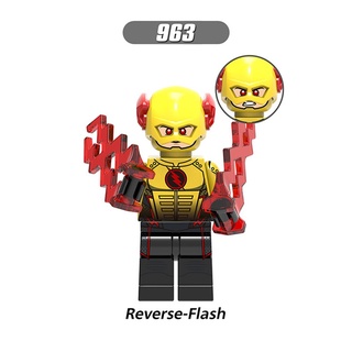 DIY Lego bloque de construcción superhéroe Aquaman Mera Lex Luthor Killer Frost Reverse-Flash Brother Eye Minifigures juguetes para niños (6)