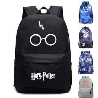 Harry Potter pattern backpack casual school bag outdoor travel bag mountaineering bag