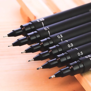 6 piezas pin fineliner - bolígrafos de línea fina a prueba de agua a3o8 (2)