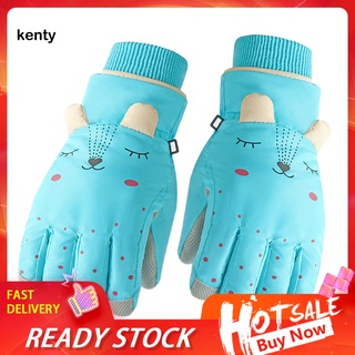 kt_ guantes térmicos antideslizantes para niños a prueba de viento térmicos para invierno