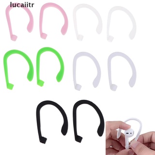 [lucaiitr] 1Pair earhook holder for airpods strap silicone sports anti-lost ear hook .