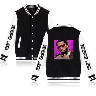 Rip Rapper Pop Smoke 2D Baseball Sweatshirt Baseball Jacket Clothes Streewears