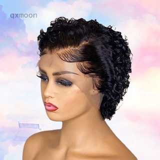 New ladies short curly hair fluffy black wig synthetic high temperature silk wig