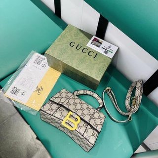 Actual photo Gucci x Balenciaga Hourglass Bag with box handbag