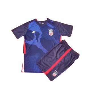 21/22 USA Away Kids Jersey Set camiseta de fútbol con pantalones traje 2021/22 niños Jersey Kit de fútbol