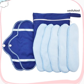 [ue] juego de servilletas sanitarias lavables reutilizables para mujer período Menstrual almohadilla absorbente de agua
