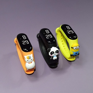 RUIJIA Dibujos animados Relojes para niños Niños niñas Pantalla LED Relojes de pulsera digitales Pikachu Minions Regalos Adolescentes estudiantes Winnie the Pooh Unisexo Reloj deportivo (4)