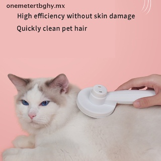 un peine para mascotas gato removedor de pelo autolimpiante peine de pulgas perros y gatos cepillo de pelo para mascotas.