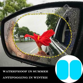 2 unids/Set espejo retrovisor del coche protector antiniebla espejo de coche ventana transparente película impermeable coche pegatina