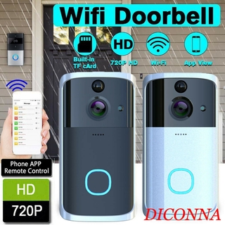 YOUKON-Wireless WiFi Visual Door Bell, Smart Protective Ding Dong Security Door