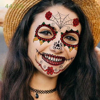 44266 nuevo halloween decoración de halloween cara pegatina tatuaje pegatina horror personalidad divertida impermeable pegatina mascarada