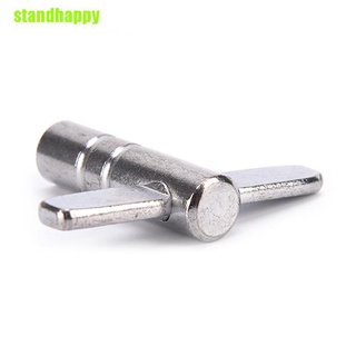 Standhappy - palos de tambor de Metal para la piel, llave de ajuste, sólido, cuadrado, herramienta duradera