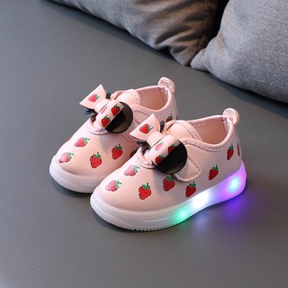 Los niños de la junta de zapatos Led con luz de los niños Casual zapatos de arco luminoso zapatos de deporte