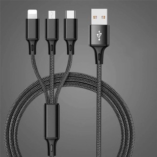 Cable Lightning 3 en 1, cable type-c USB,micro Cable, cable de carga de uno para tres datos