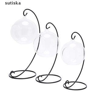 sutiska - jarrón de bola de cristal transparente, paisaje, terrario, suculento, colgante, maceta, contenedor mx