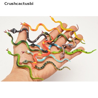 [cbi] 12 piezas de juguete de alta simulación de plástico serpiente modelo divertido miedo serpiente niños broma juguetes venta caliente