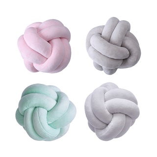 knot ball almohadas - cojín redondo decoración de habitación de los niños juguetes de peluche bebé fotografía accesorios (5)
