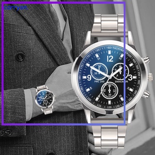 Men Quartz Watch Stainless Steel Band Casual Business Wristwatch Gifts