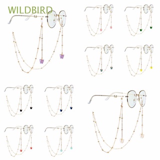 WILDBIRD Trend Metal Glasses Chains Temperament Butterfly Neck Strap Anti-lost Non-slip Colorful Alloy Eyewear Simple protection Hanging Rope