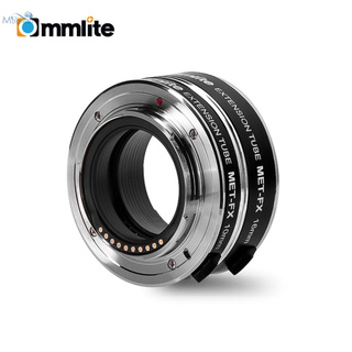 (Mogreet)COMMLITE CM-MET-FX Automatic Extension Tube Adapter Ring Set 10mm 16mm Auto Focus TTL Exposure for Macro Photography Compatible with Fujifilm X-mount Mirrorless Cameras & Lens