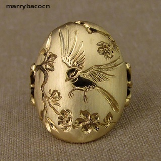 marrybacocn simple urraca de oro de 18 quilates peonía flor mujeres anillo de boda fiesta anillo mujeres joyería mx (3)