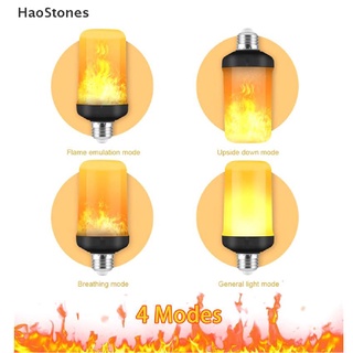 Haostones 1/2Pack LED efecto llama bombillas de fuego 4 modos efecto parpadeante iluminación MY (4)