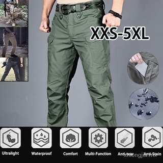 🙌 IX7 pantalones tácticos al aire libre de los hombres de camuflaje pantalones de entrenamiento pantalones Multi-bolsillo monos ejército ventilador pantalones 3ISu