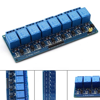 Módulo de relé de 8 canales DC 5V compatible con Arduino Raspberry Pi DSP AVR PIC brazo (1)