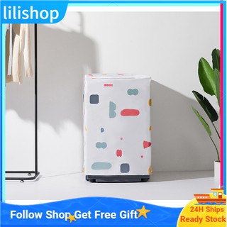 lilishop - funda de lavadora floral impermeable para lavadora/secadora frontal (1)