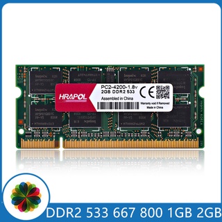 HRAPOL DDR2 1GB 2GB Memoria Portátil DDR2 533 667 800 MHZ PC2-5300 PC2-6400 533mhz 667mhz 800mhz 1g 2g Para Ordenador