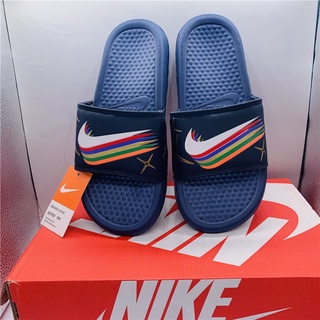 (Ready Stock)Nike Men Shoes Non-slip Indoor Slippers Outdoor Slippers Sports Slippers Fashion Men's Sandals Plus Size Loose Breathable Flip Flops Wading Beach Shoes Kasut Lelaki Kasut Pantai