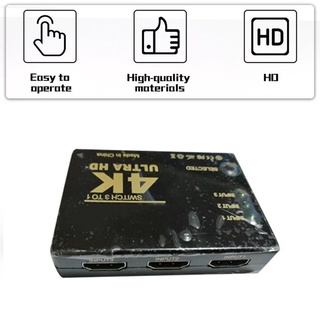 Promoción 4kx2k 1080p Switcher Hdmi-compatible Selector 3x1 divisor de caja Ultra Alta definición Para Hdtv Xbox Ps3 Ps4 multimedia (3)