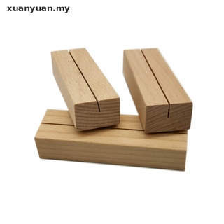 Xuan - soporte de fotos en forma de rectángulo de madera para tarjetas de visita.